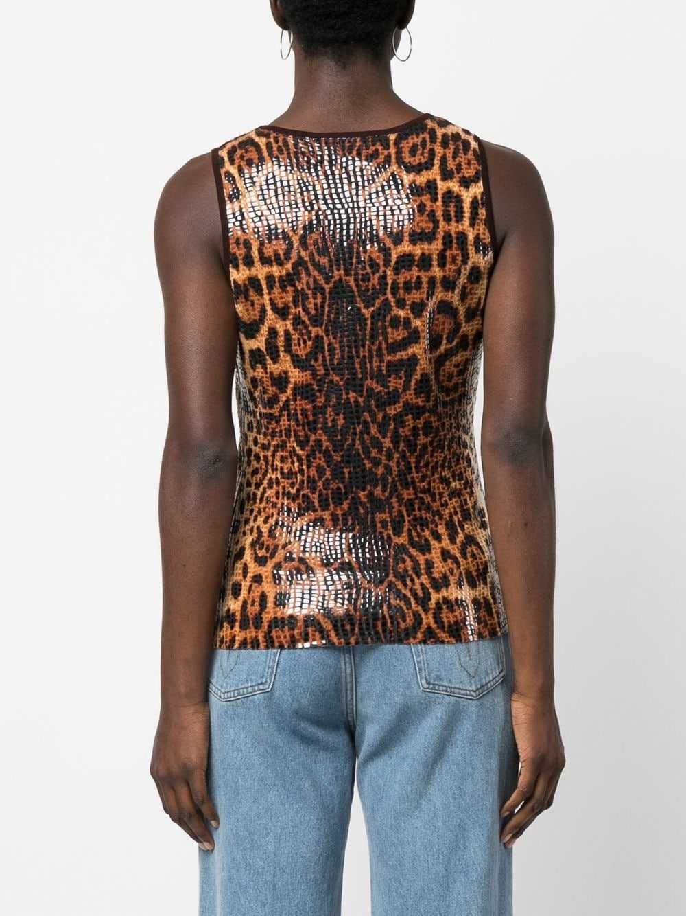 Christian Dior Pre-Owned 1990s leopard-print vest… - image 4