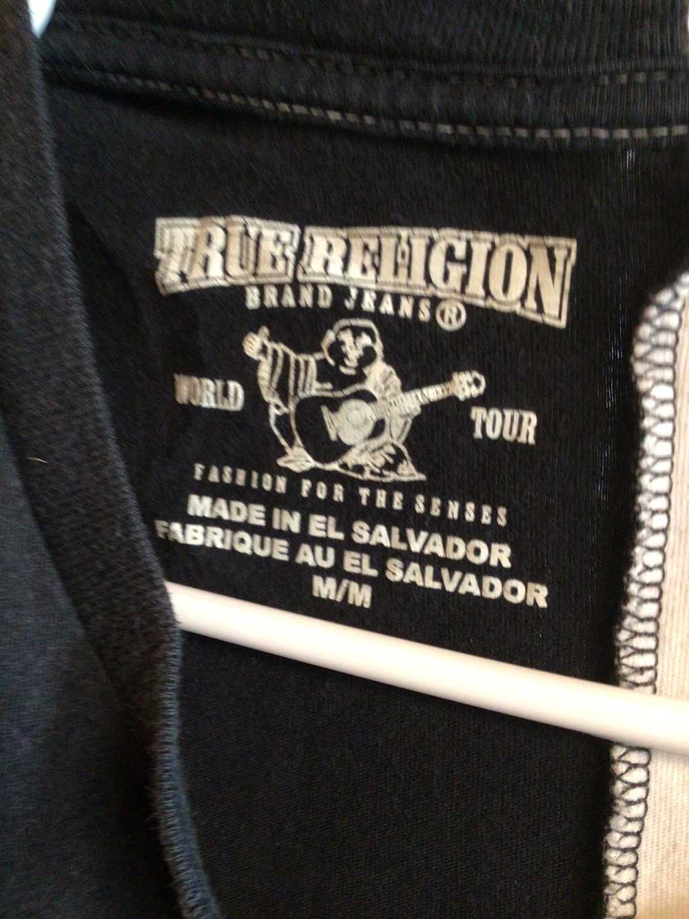 Vintage True Religion Half & Half Shirt Medium 20 - image 3
