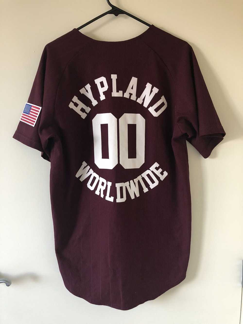 Hypland Burgundy Hypland Tiger Baseball Jersey - image 2