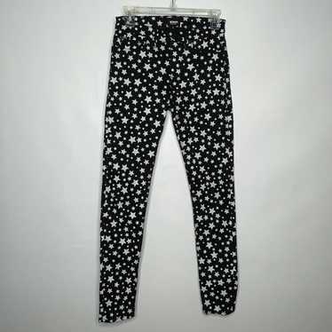 Hudson Hudson Nico Super Skinny Black White Stars… - image 1