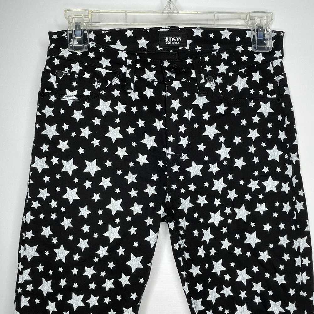 Hudson Hudson Nico Super Skinny Black White Stars… - image 2