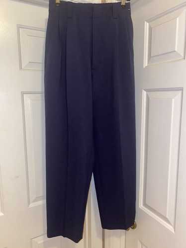 Uniqlo Pants Womens Size Large Black Tapered Elastic Waist Hems