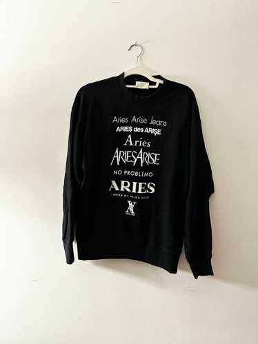 Aries Arise: 'Logo Mesh Top (Black)