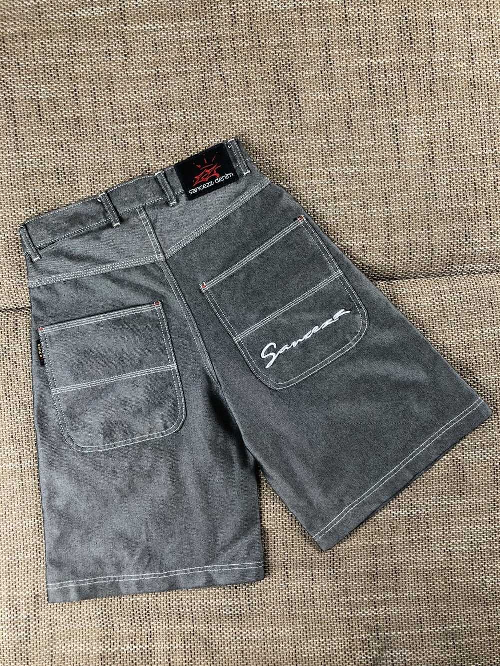 Streetwear × Vintage Sancezz Jeans Gray Silver Hi… - image 1