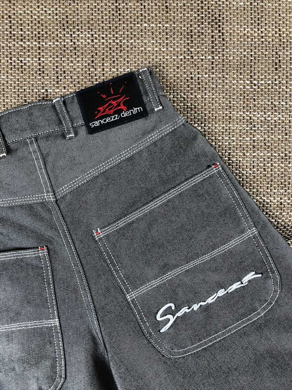 Streetwear × Vintage Sancezz Jeans Gray Silver Hi… - image 8