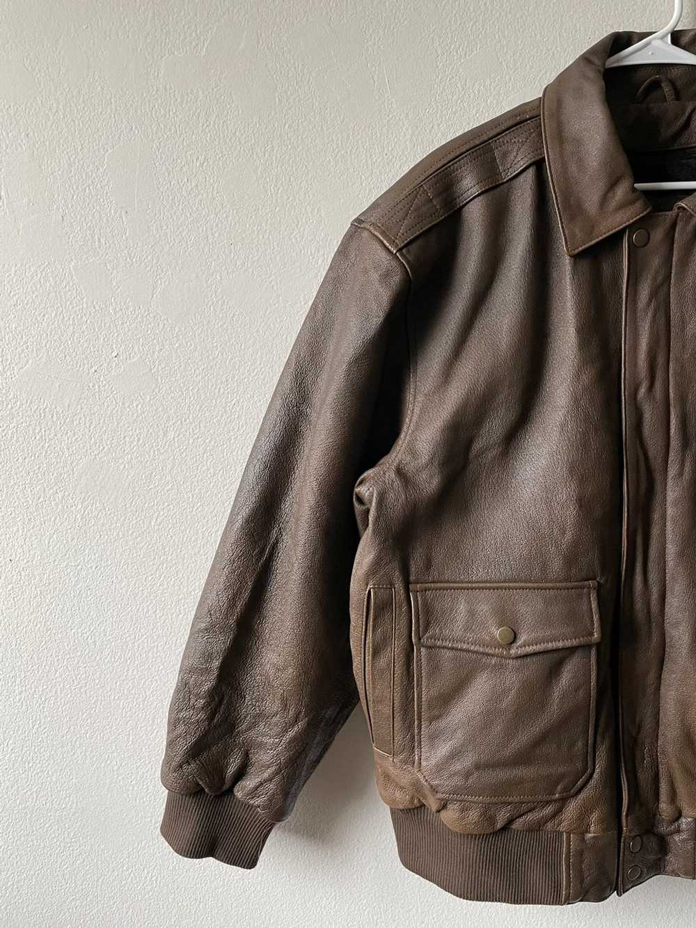 Vintage Vintage brown leather jacket - image 2