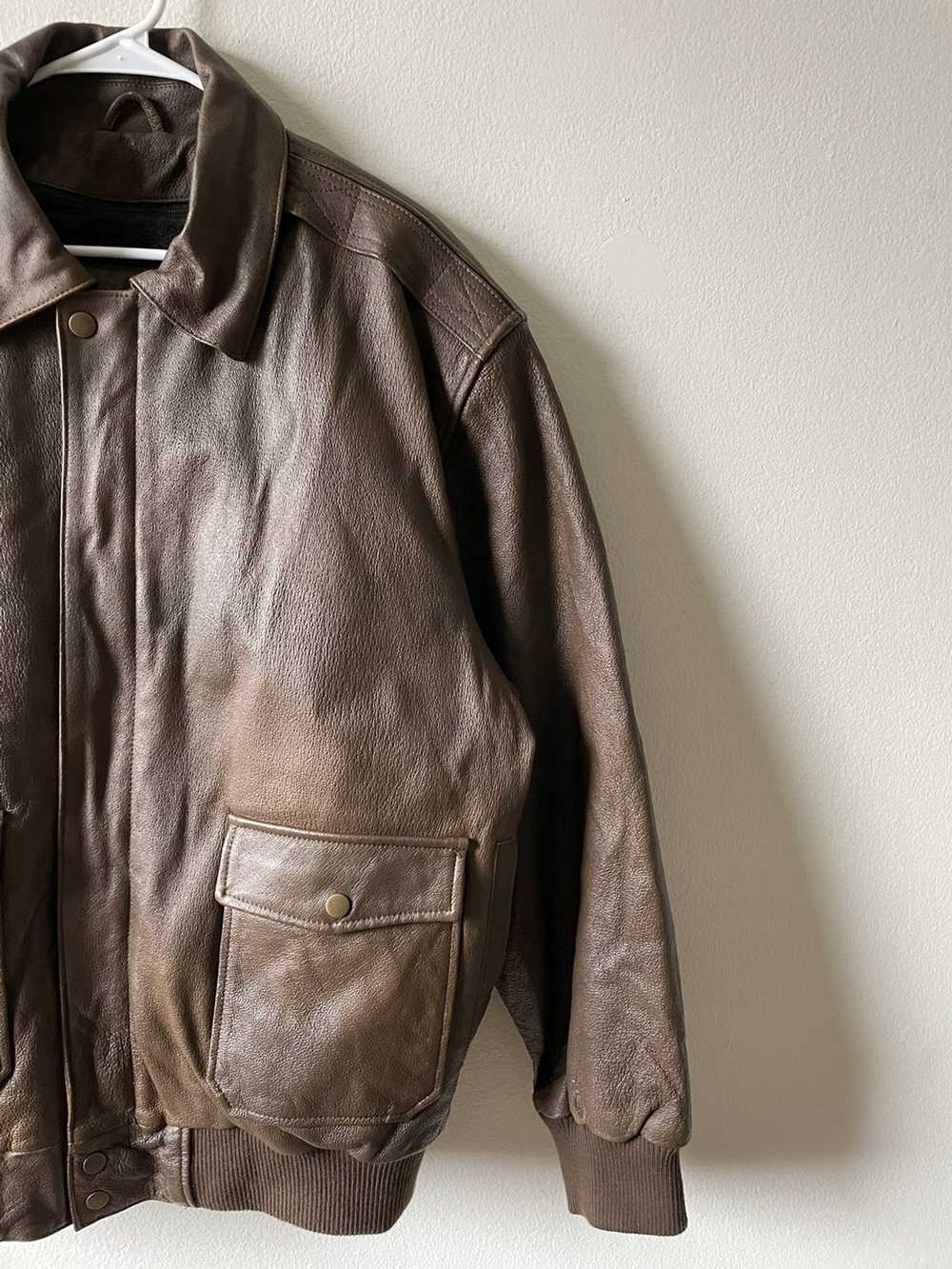 Vintage Vintage brown leather jacket - image 3