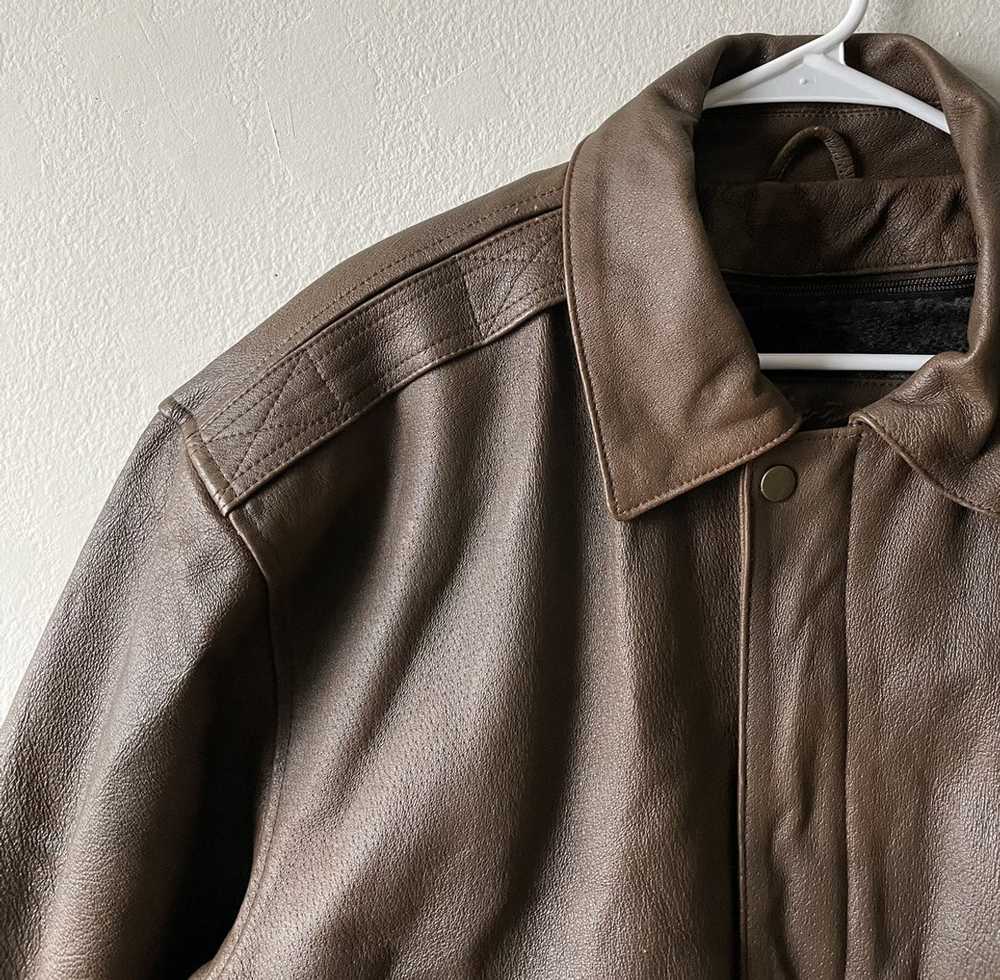 Vintage Vintage brown leather jacket - image 4