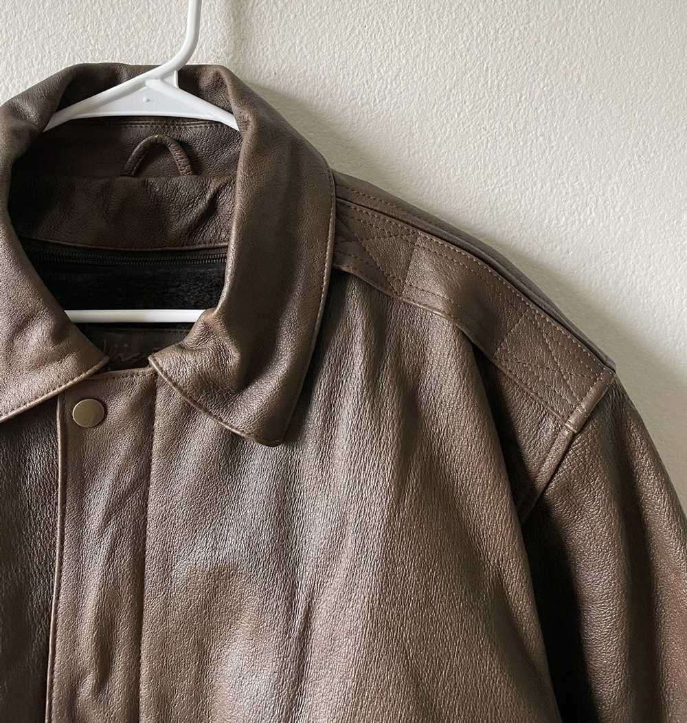 Vintage Vintage brown leather jacket - image 5
