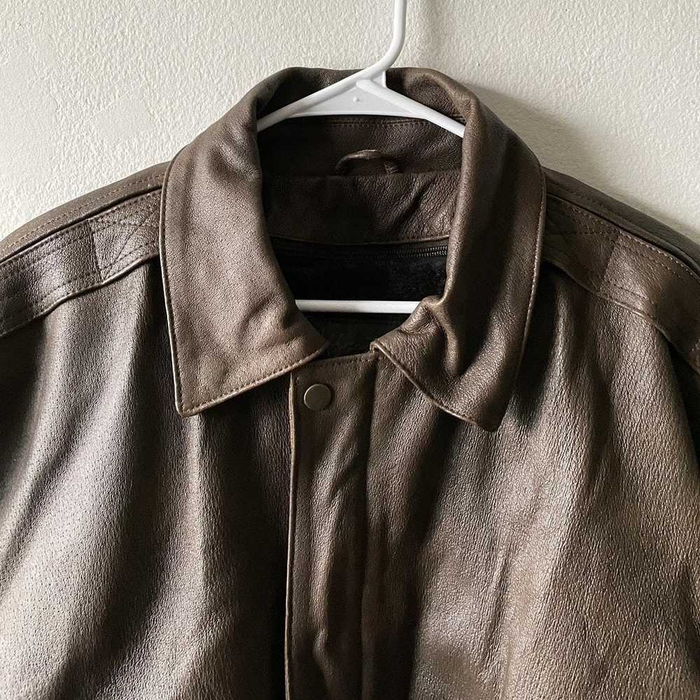 Vintage Vintage brown leather jacket - image 6