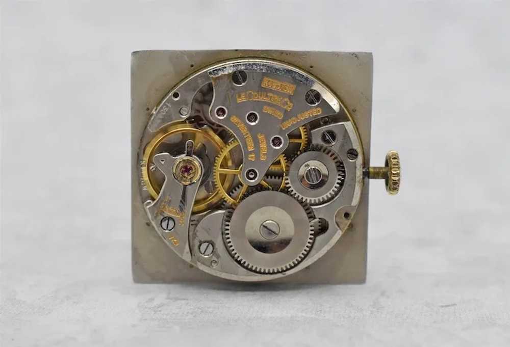 Vintage LeCoultre Ref. 635-691 14k Solid Gold Squ… - image 10