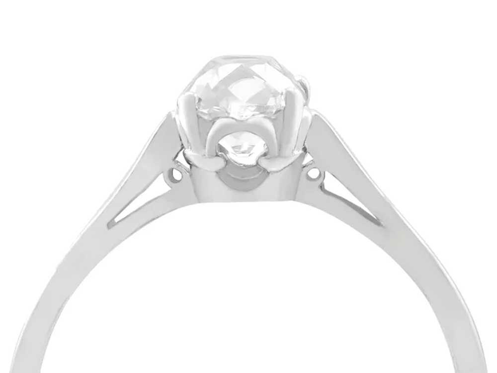 Antique 1.05ct Diamond and 18ct White Gold Solita… - image 2