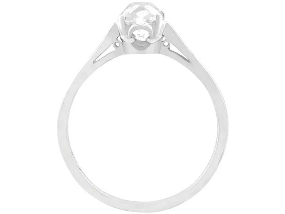 Antique 1.05ct Diamond and 18ct White Gold Solita… - image 6