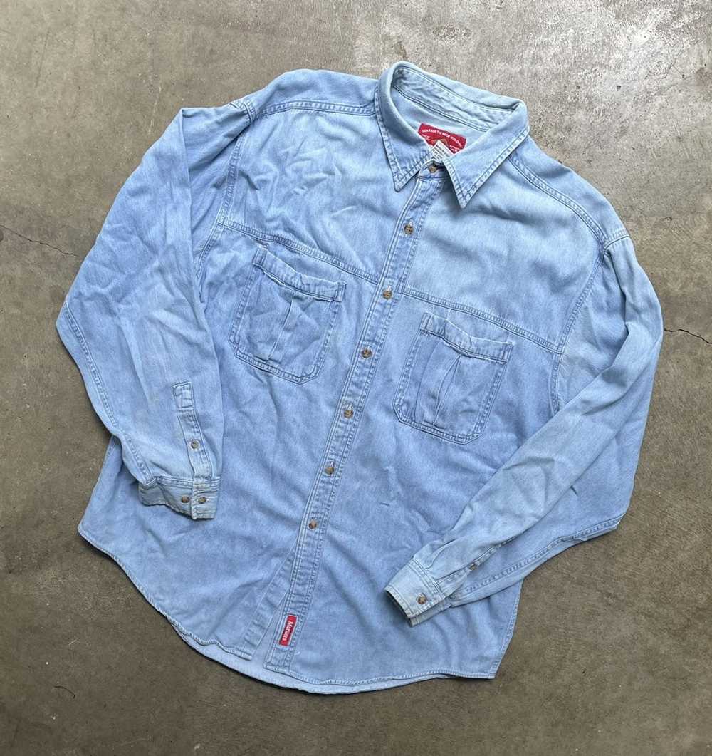 Marlboro × Vintage 90s Marlboro Button Up Shirt - image 1