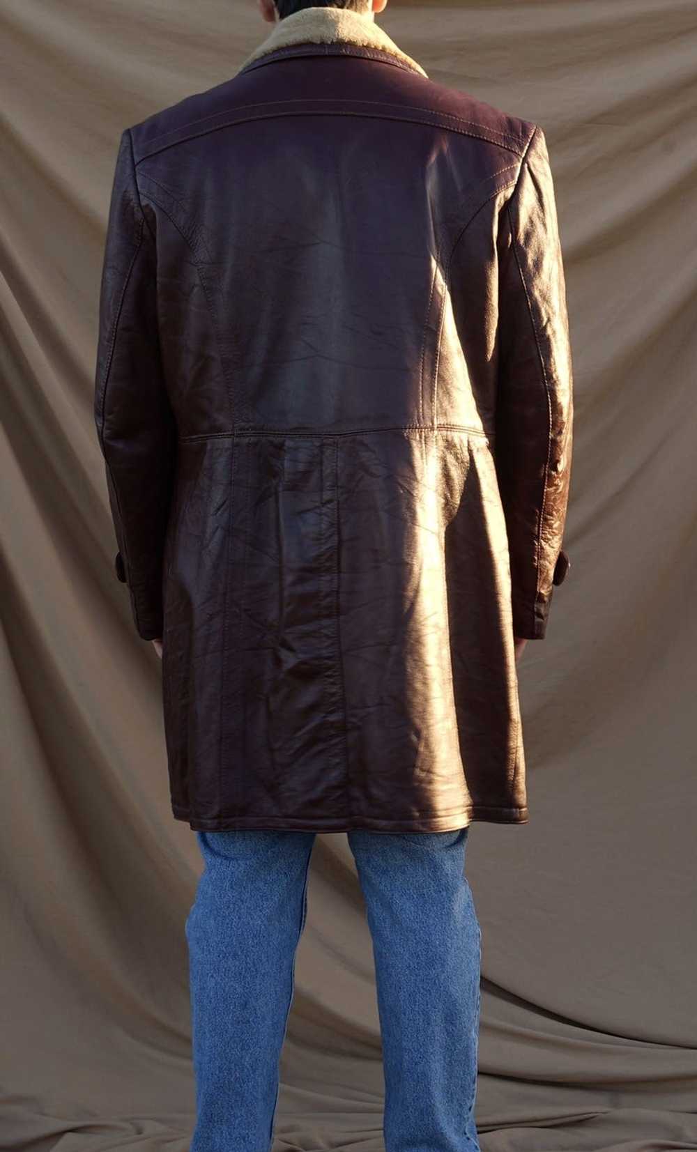Montreal Leather Creations SHEARLING LEATHER COAT… - image 3