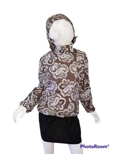 Burton detachable hood ski snow winter paisley