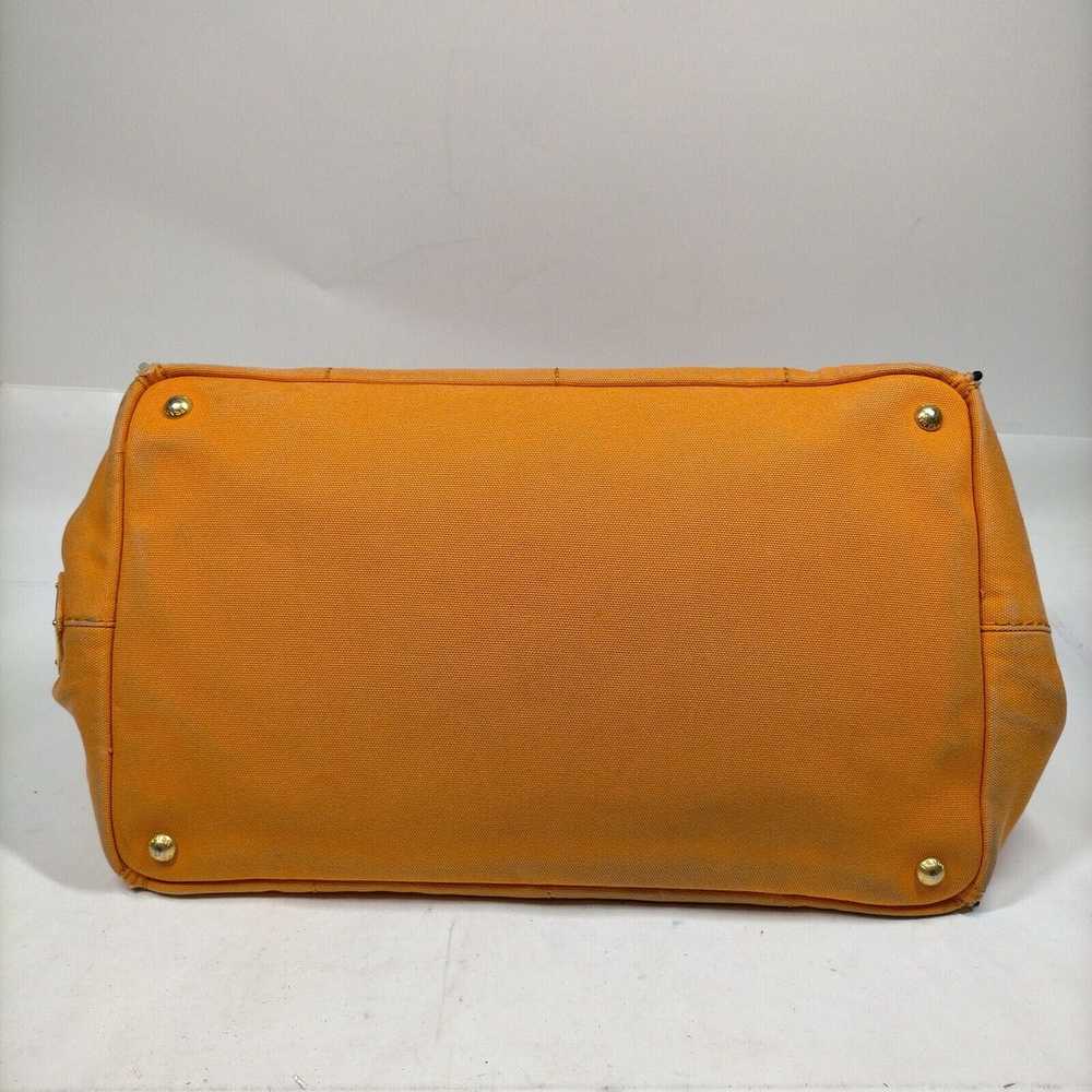 Prada PRADA Orange Denim Canapa Kanapa Canvas Tot… - image 3