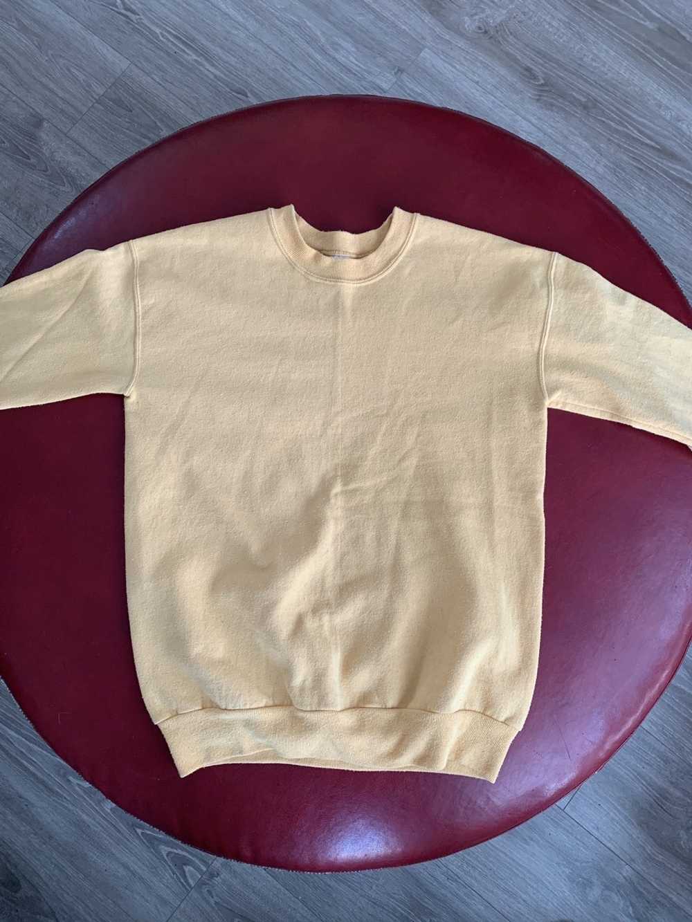 Hanes × Vintage Yellow Hanes her way sweatshirt 9… - image 1