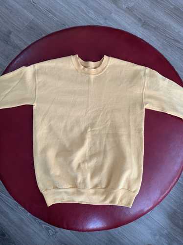 Hanes × Vintage Yellow Hanes her way sweatshirt 9… - image 1