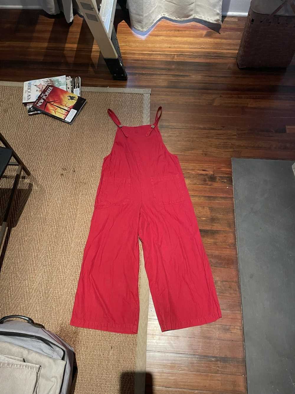 Velvet Red Jumpsuit - image 3