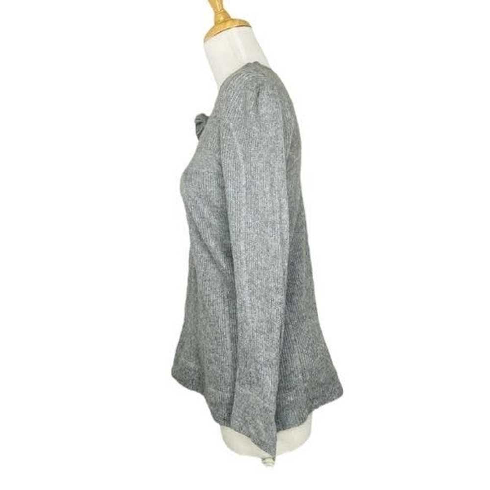 Designer Aqua Womens Gray Cashmere Silk Blend Cre… - image 5
