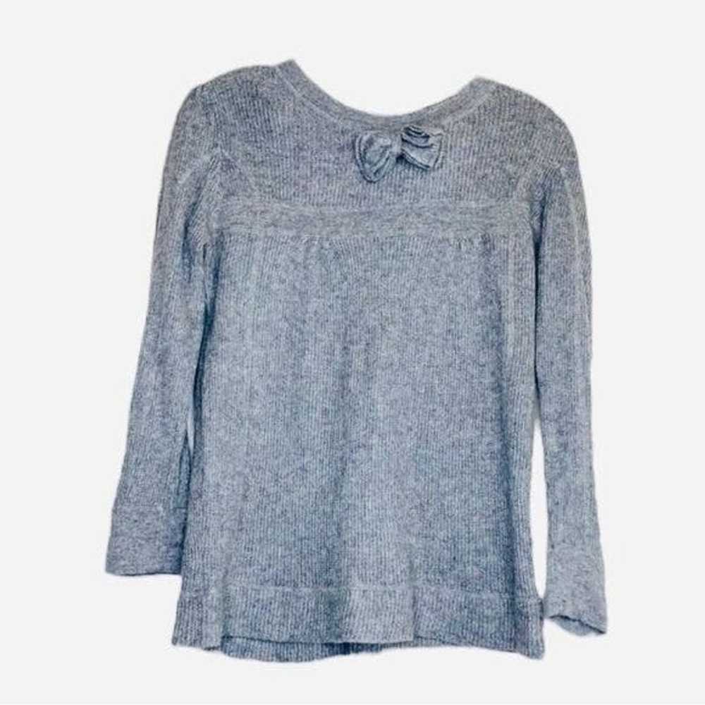 Designer Aqua Womens Gray Cashmere Silk Blend Cre… - image 8