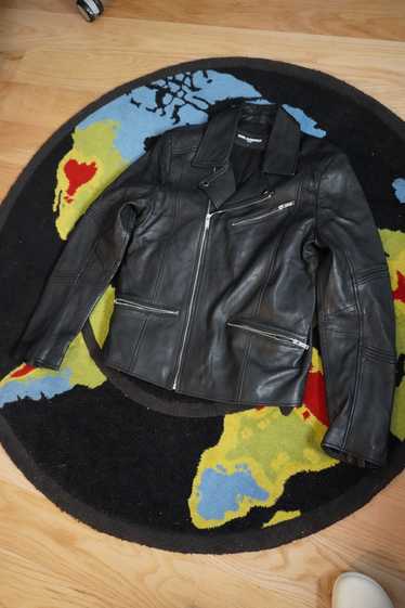 Karl Lagerfeld Leather Moto Jacket
