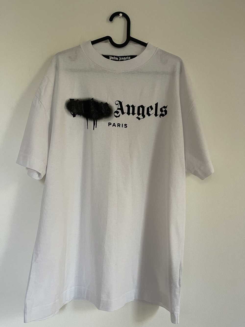 Palm Angels Palm angels Sprayed Logo Paris TEE - image 2