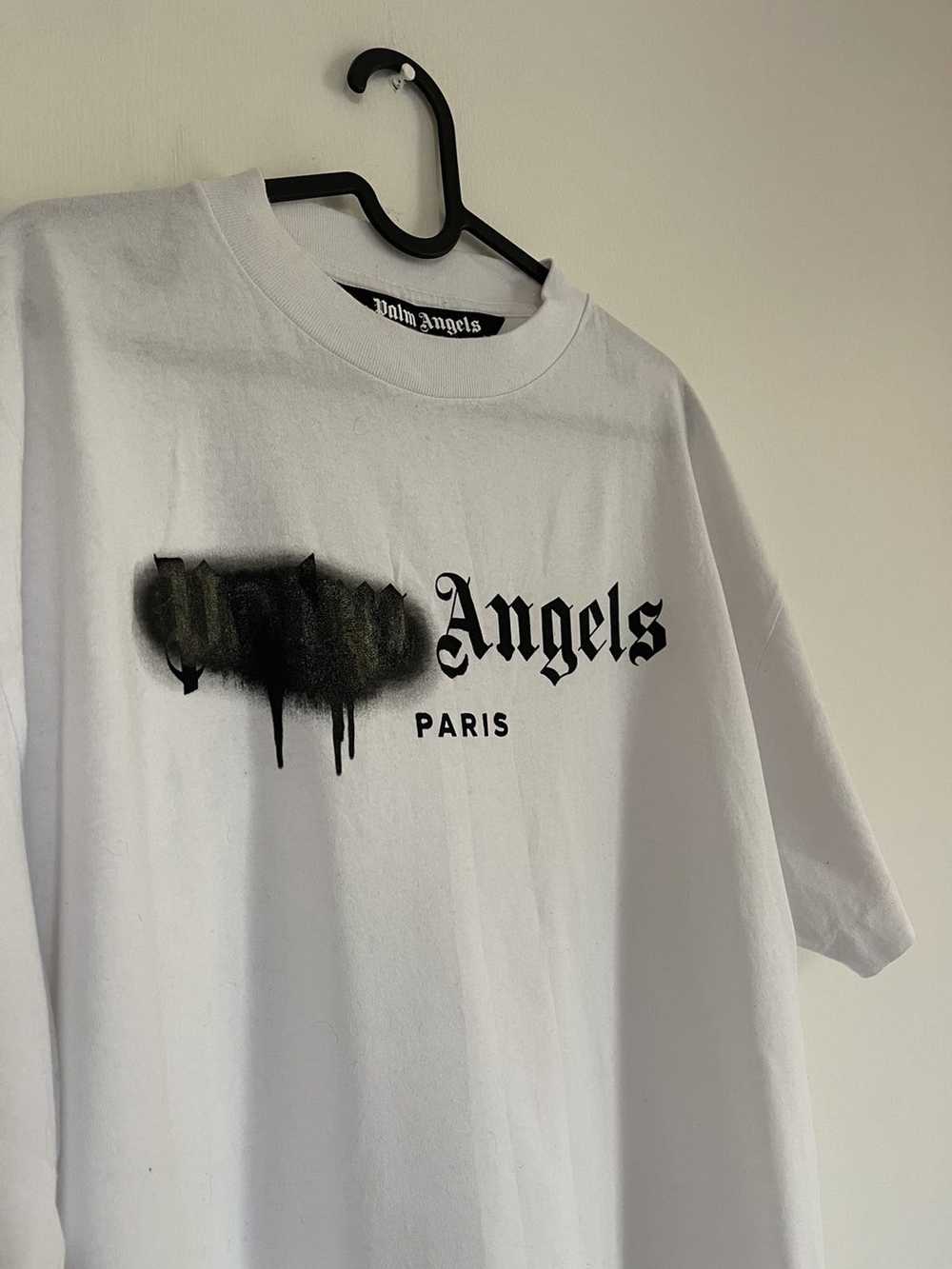 Palm Angels Palm angels Sprayed Logo Paris TEE - image 4