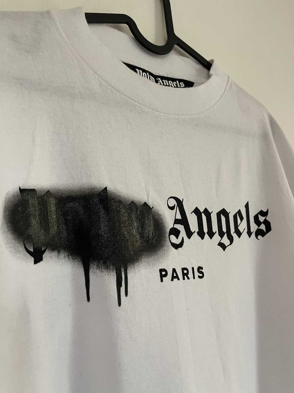 Palm Angels Palm angels Sprayed Logo Paris TEE - image 5