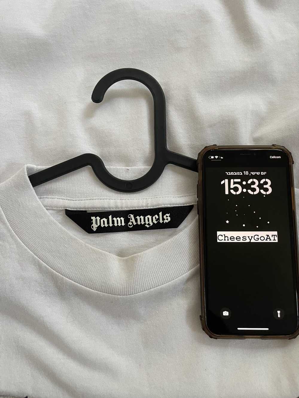 Palm Angels Palm angels Sprayed Logo Paris TEE - image 6