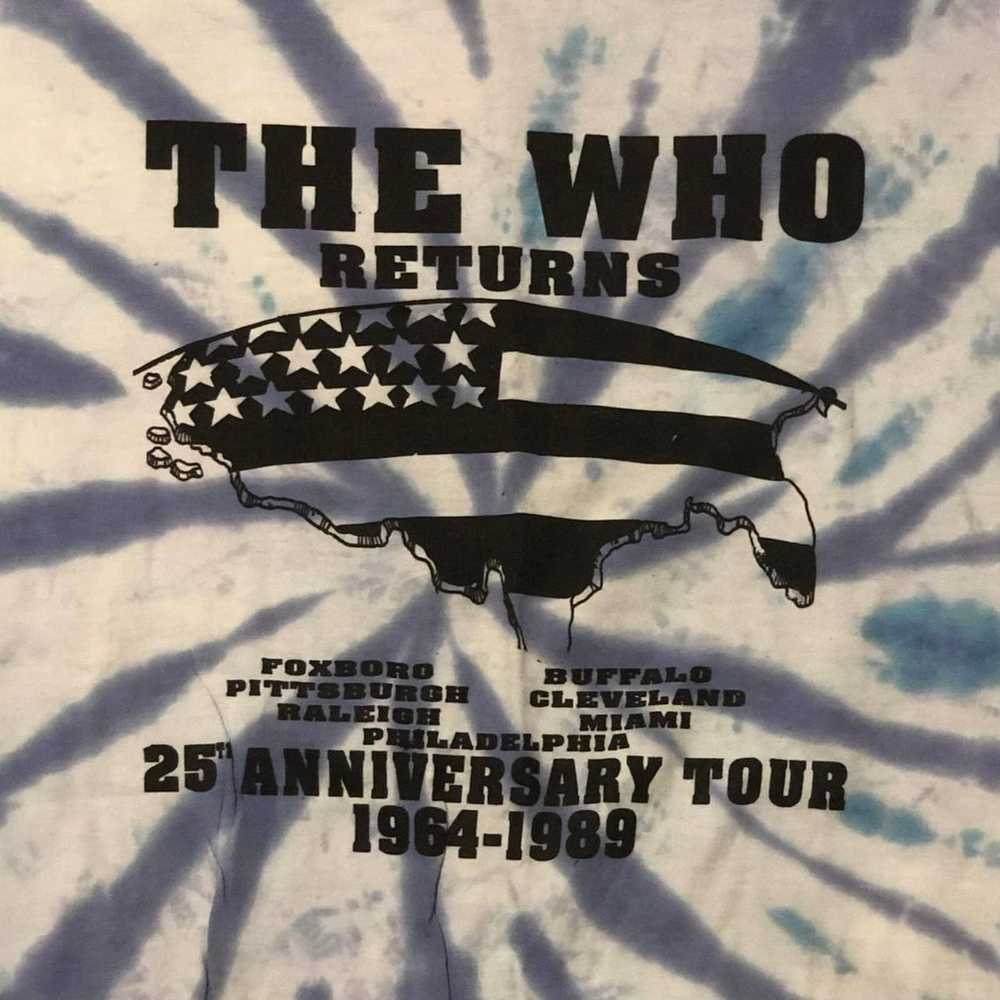 Who A.U. Vintage The Who 1989 Reunion Tour T-Shirt - image 2