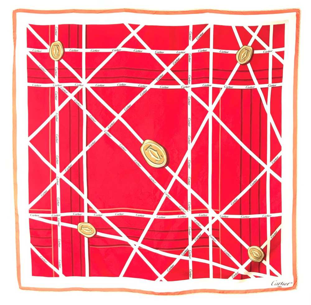 Cartier × Luxury × Vintage Cartier silk scarf - image 2