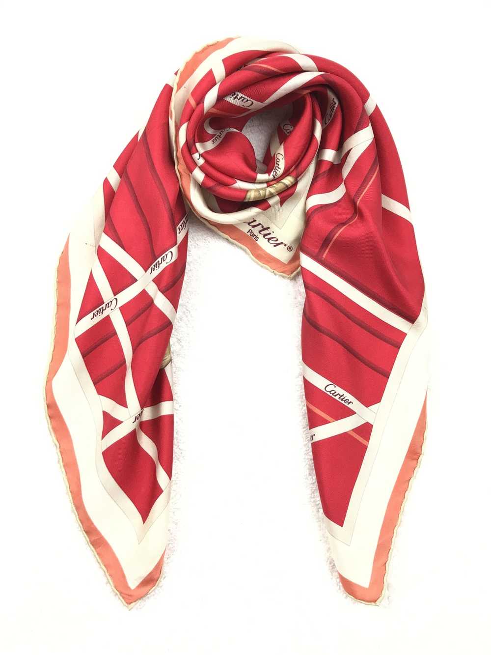 Cartier × Luxury × Vintage Cartier silk scarf - image 4