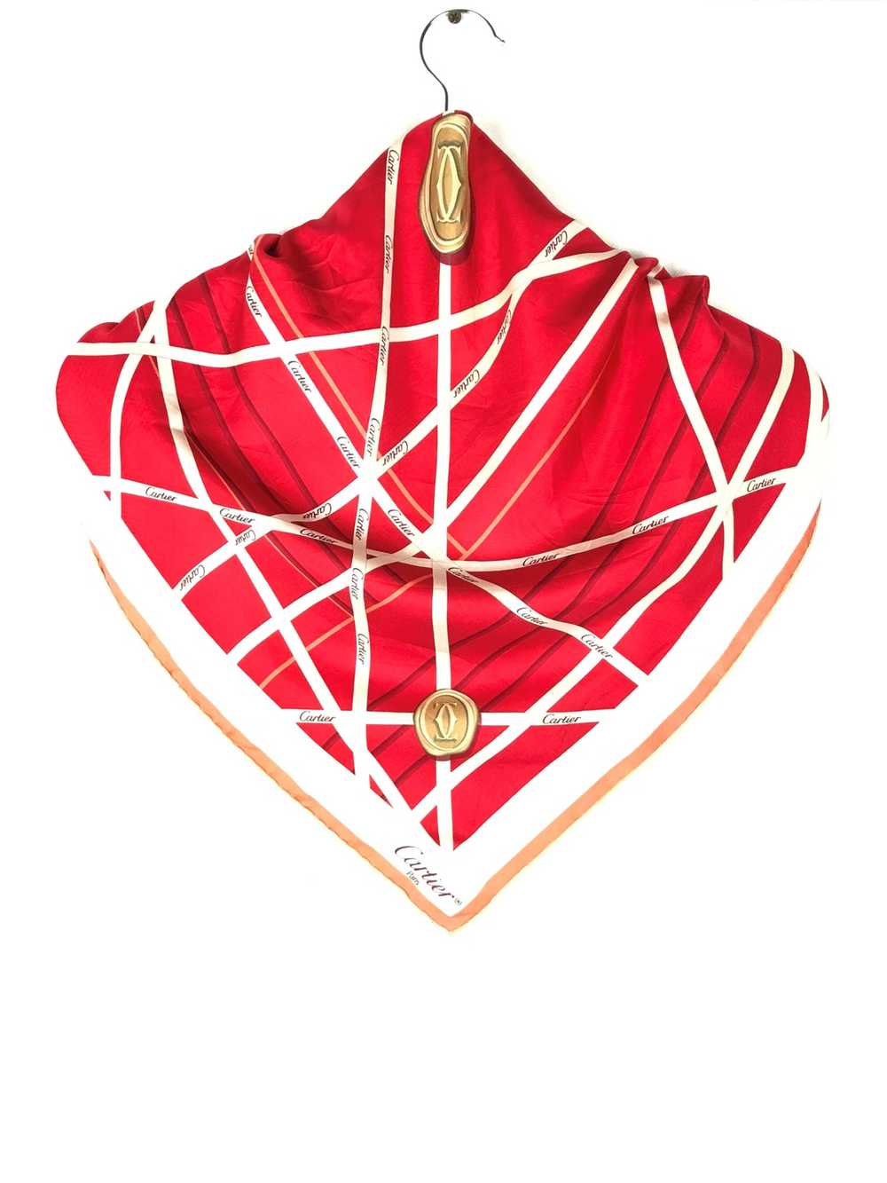 Cartier × Luxury × Vintage Cartier silk scarf - image 9