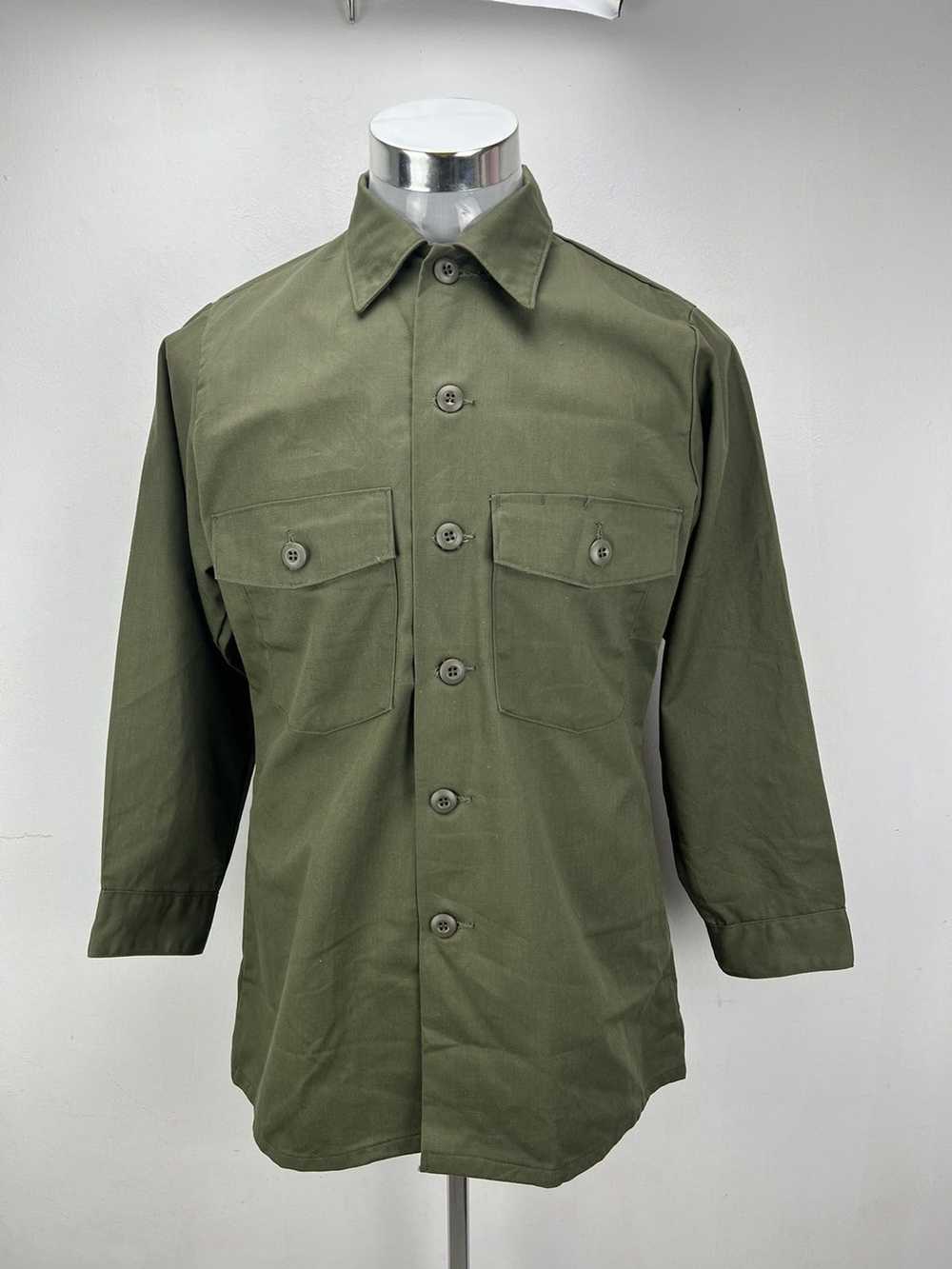 Military × Vintage 70s OG-507 Army Shirt - image 9