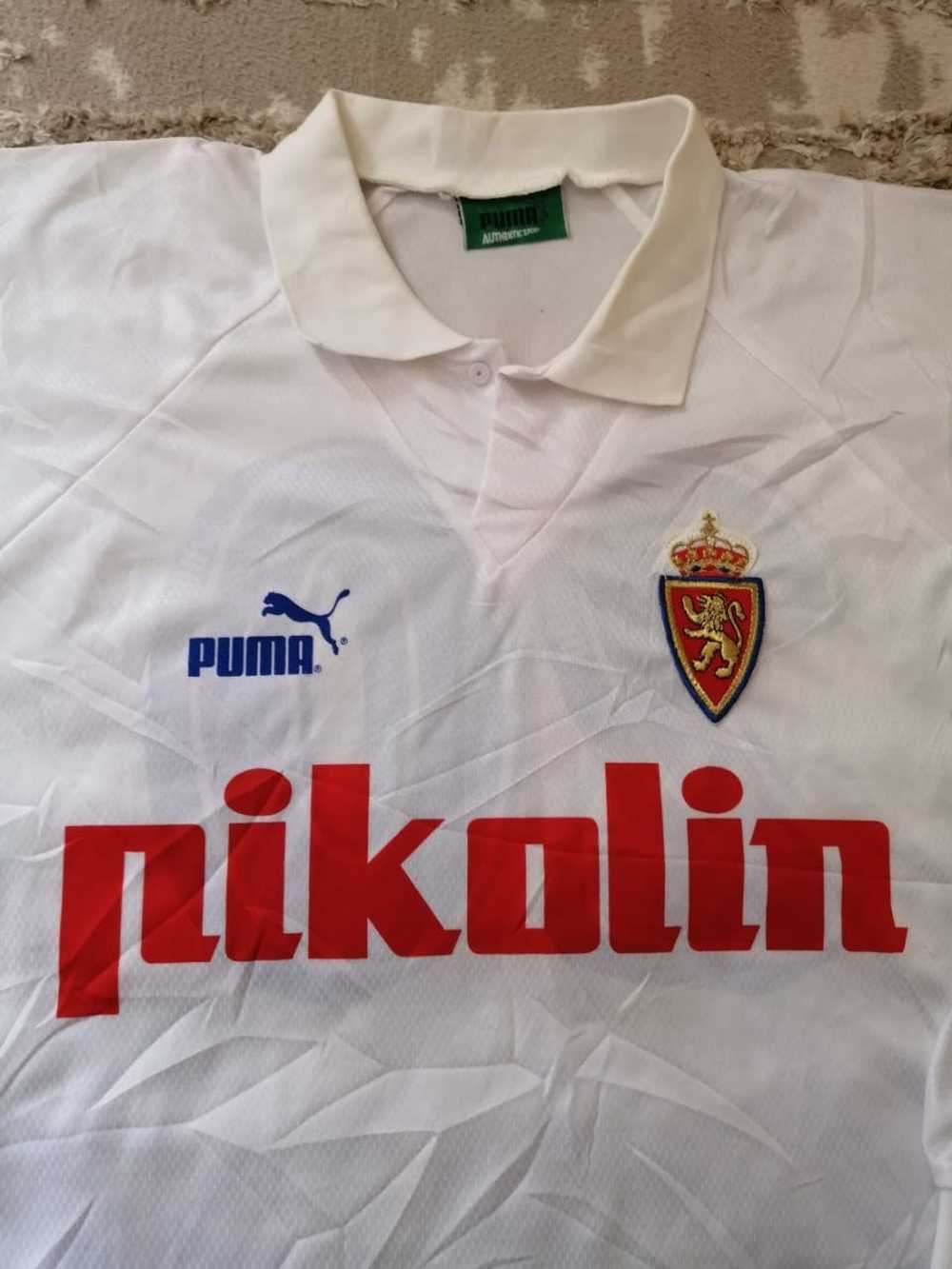 Puma Real zaragoza 1994 Football Soccer Jersey Ca… - image 4