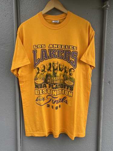 ShopExile 2004 NBA Finals Shirt Y2K Basketball T-Shirt Detroit Pistons La Lakers Graphic Tee Sports Championship Tshirt Retro White Vintage 00S Large