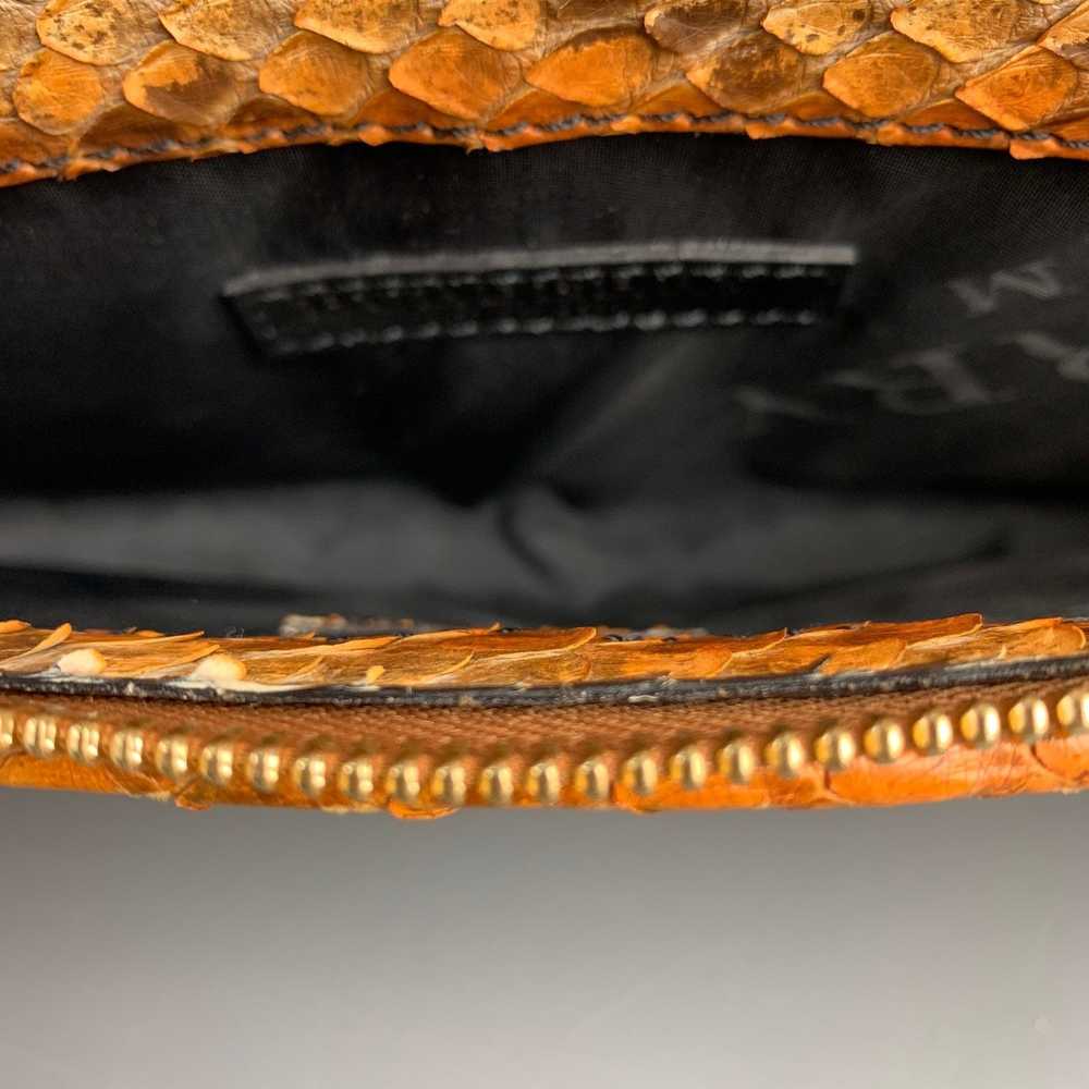 Burberry Prorsum Brown & Tan Python Skin Leather … - image 6
