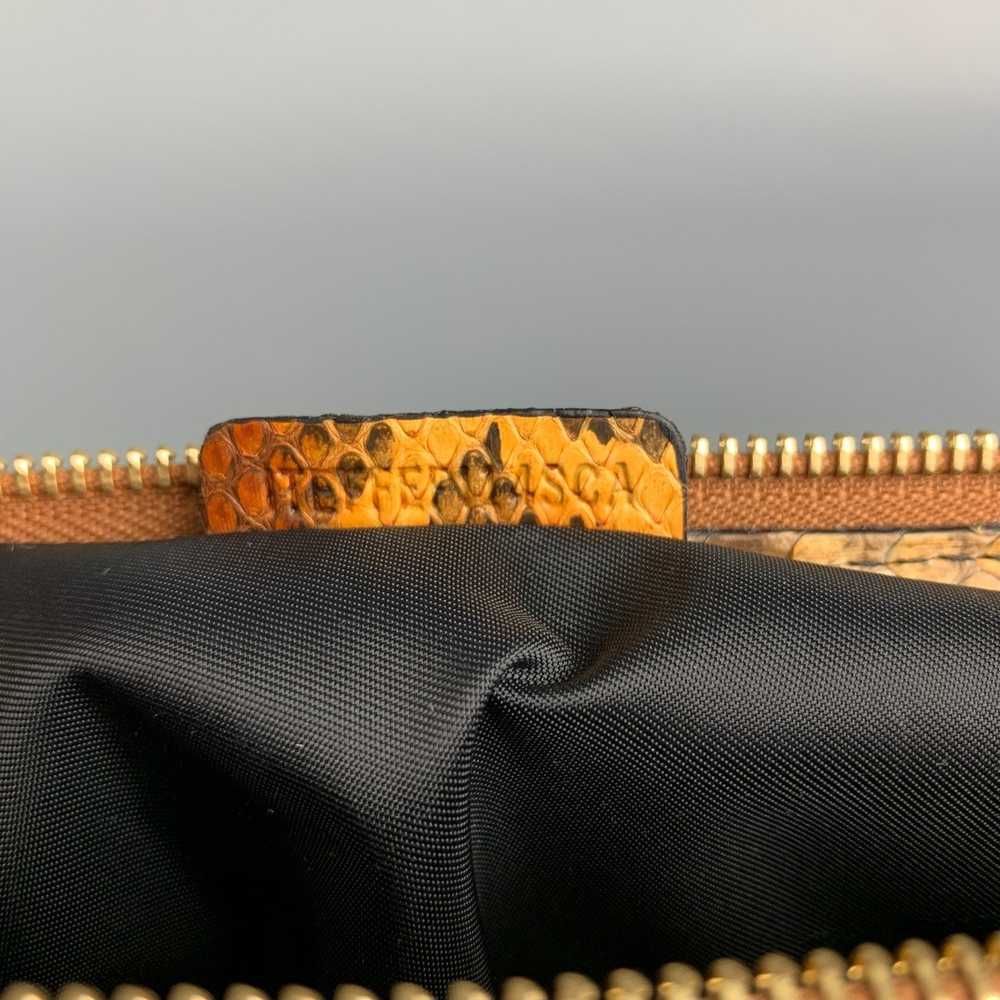 Burberry Prorsum Brown & Tan Python Skin Leather … - image 7