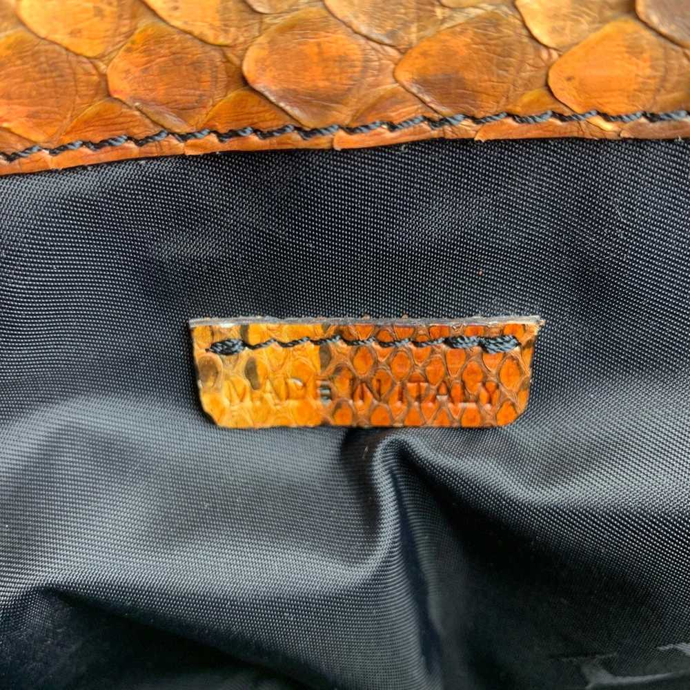 Burberry Prorsum Brown & Tan Python Skin Leather … - image 8