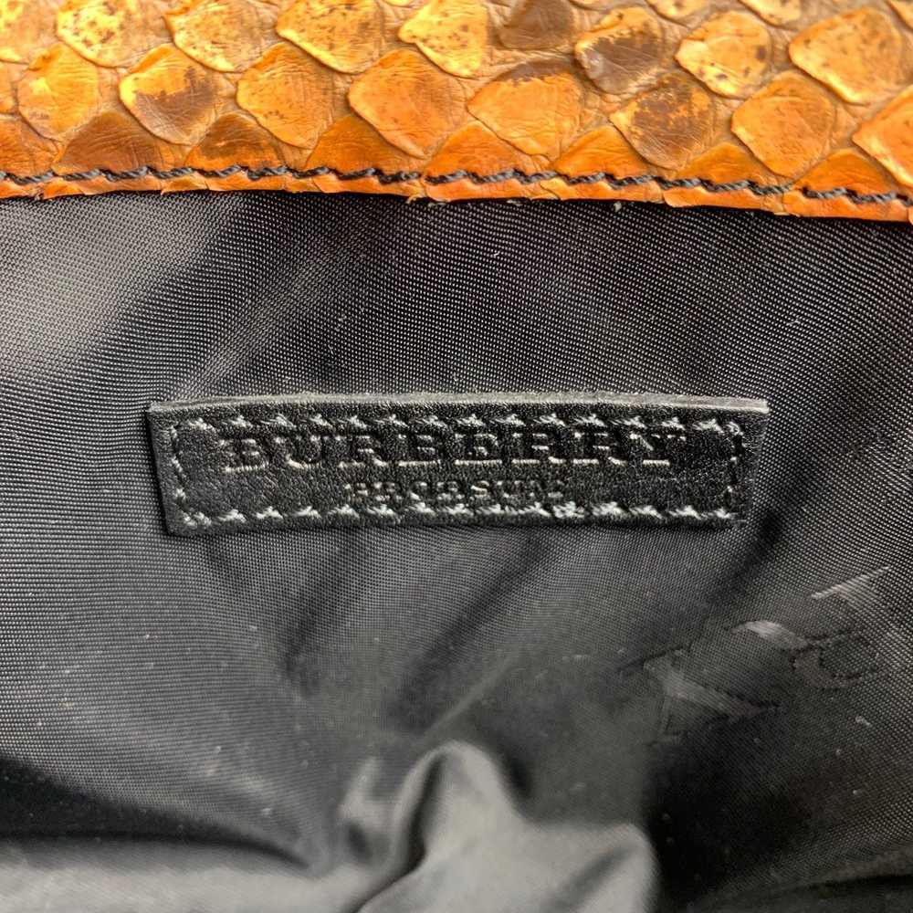 Burberry Prorsum Brown & Tan Python Skin Leather … - image 9