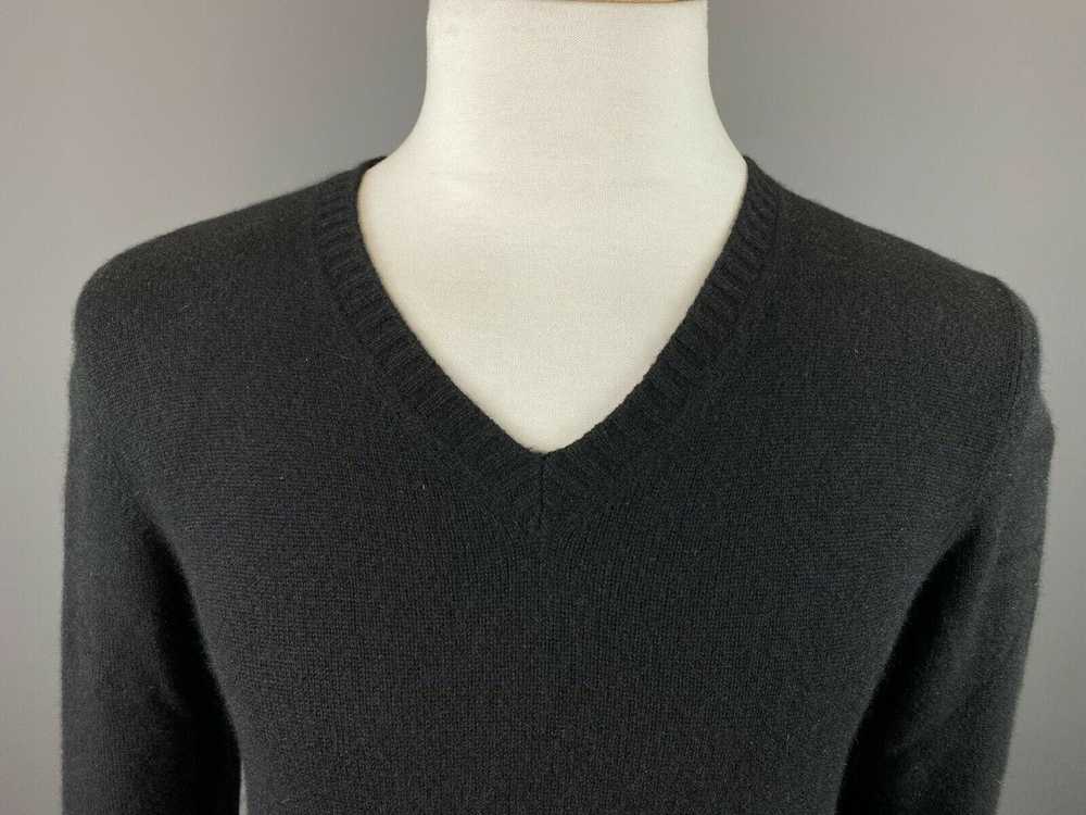 Prada MILANO Black Cashmere V-Neck Long Sleeve Sw… - image 2