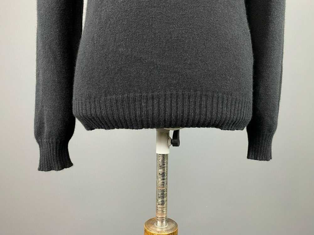 Prada MILANO Black Cashmere V-Neck Long Sleeve Sw… - image 3
