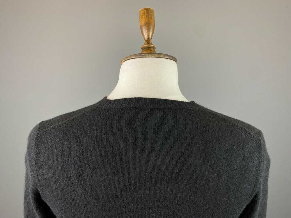 Prada MILANO Black Cashmere V-Neck Long Sleeve Sw… - image 7