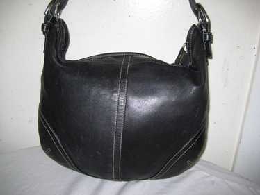 バッグ Coach Leather Hampton Soho Shoulder Bag COACH Shoulder Bag 9550 Hampton Soho Flap Black Leather Made
