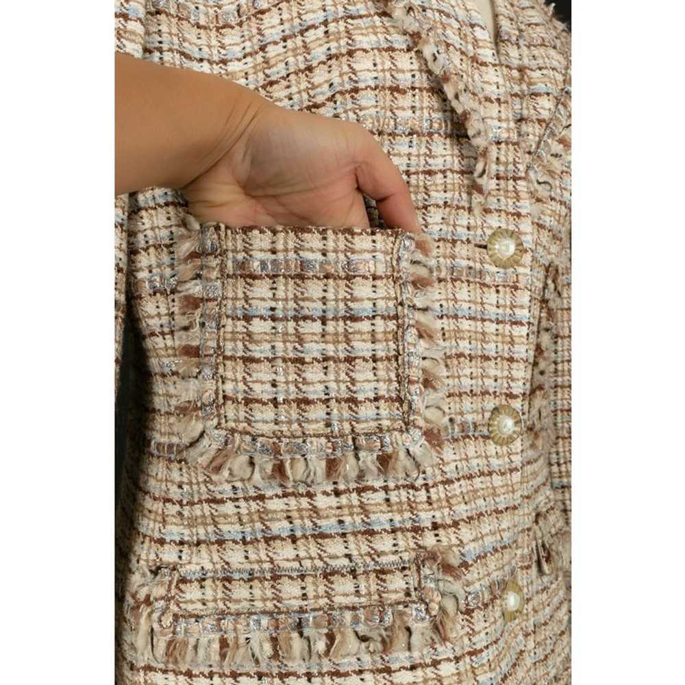 Chanel Jacket/Coat Wool in Beige - image 8