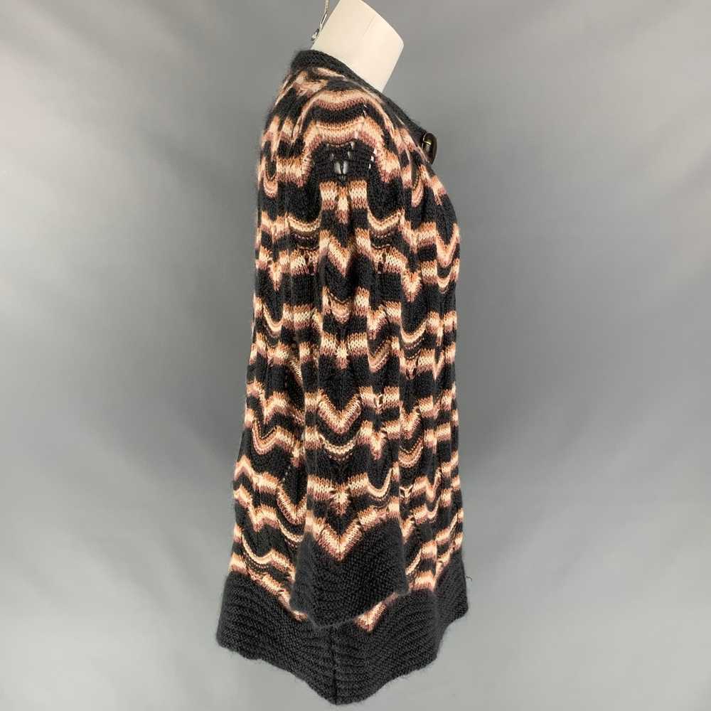 Missoni Dark Gray & Rose Knitted Wool Mohair Knit… - image 3