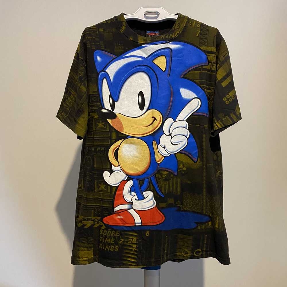 Vintage Vintage Sonic The Hedgehog 90's ALL OVER PRIN… - Gem