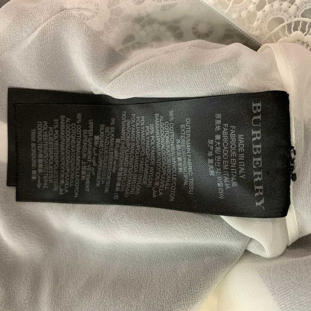 Burberry Prorsum White Black Cotton Blend Lace Kn… - image 7